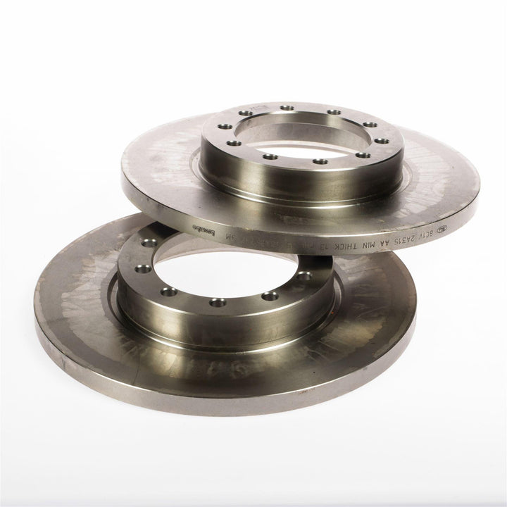 TRANSIT MK7 REAR SOLID BRAKE DISCS 284MM PAIR TWIN AXLE