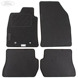 FIESTA FRONT & REAR CARPET FLOOR MATS CONTOURED SET SATIN BLACK AUTOMATIC 2002-2008