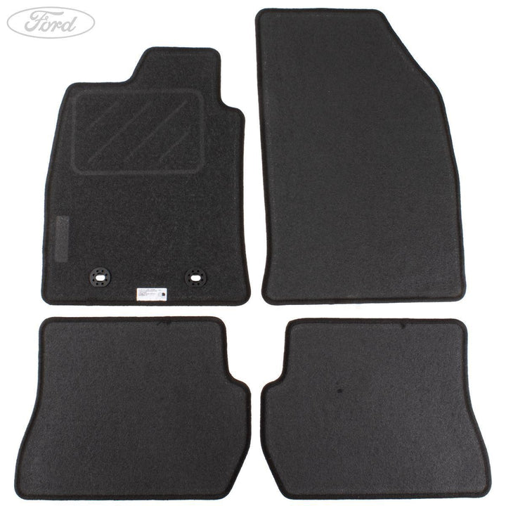 FIESTA FRONT & REAR CARPET FLOOR MATS CONTOURED SET SATIN BLACK AUTOMATIC 2002-2008
