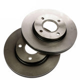 FOCUS FIESTA FRONT VENTED COATED BRAKE DISC PAIR 258MM