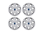 SET OF 4 SILVER WHEEL COVER TRIMS, FITS 16