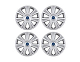 SET OF 4 SILVER WHEEL COVER TRIMS, FITS 16