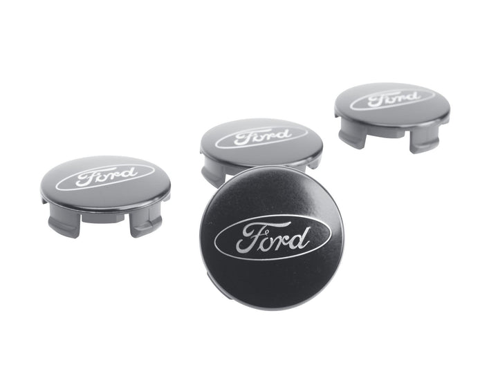 MUSTANG FOCUS EDGE FIESTA SINGLE 54MM CENTRE CAP WHEEL BLACK WITH OVAL LOGO 2015-2024