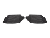 FIESTA RUBBER CONTOURED FLOOR MATS REAR, BLACK, 2008 - 2017