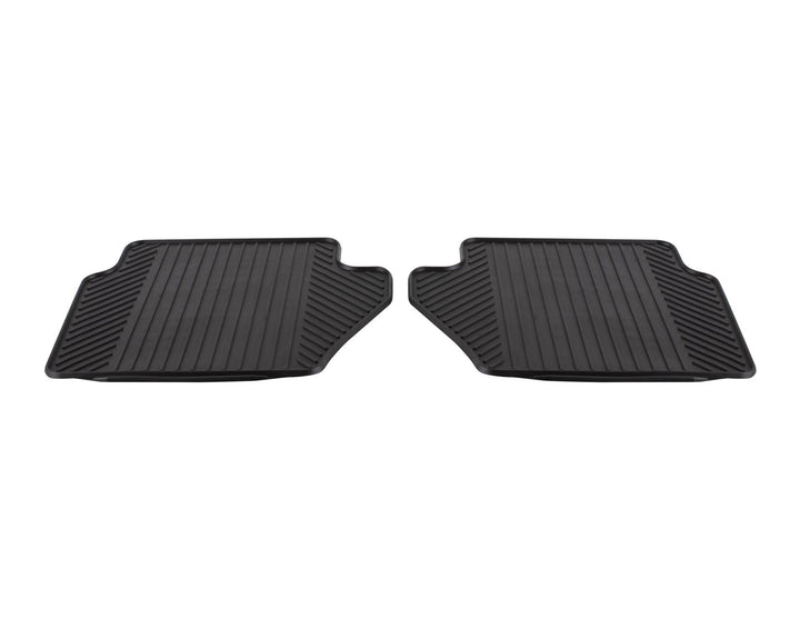 FIESTA RUBBER CONTOURED FLOOR MATS REAR, BLACK, 2008 - 2017