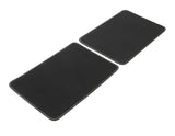 FOCUS PREMIUM VELOURS FLOOR MATS REAR, BLACK WITH GREY STITCHING