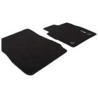 FIESTA FRONT BLACK VELOUR FLOOR MATS WITH LOGO 2012-2019