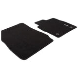 FIESTA FRONT BLACK VELOUR FLOOR MATS WITH LOGO 2012-2019