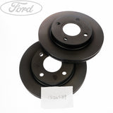 ESCORT FRONT VENTED BRAKE DISC 240MM PAIR 4 STUD