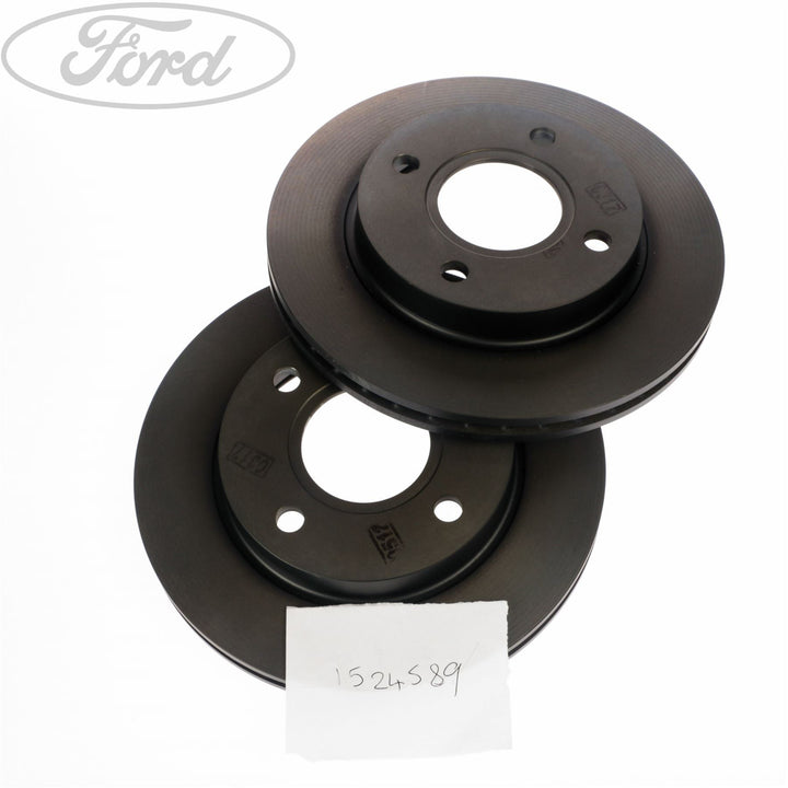 ESCORT FRONT VENTED BRAKE DISC 240MM PAIR 4 STUD