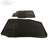 ECOSPORT FRONT RUBBER CONTOURED CAR FLOOR MATS BLACK 2014