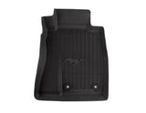 MUSTANG FRONT & REAR RUBBER FLOOR MATS, BLACK WITH LOGO, 2015 - 2018