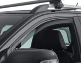 RANGER DOUBLE CAB CLIMAIR®* WIND DEFLECTORS FOR FRONT DOOR WINDOWS, BLACK, 2012 - ONWARD