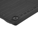 FOCUS RUBBER FLOOR MATS IN TRAY STYLE WITH RAISED EDGES, FRONT, BLACK, 2018 - ONWARD