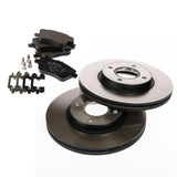 FIESTA FRONT BRAKE DISCS & PADS SET VENTED 257MM 2008-2012