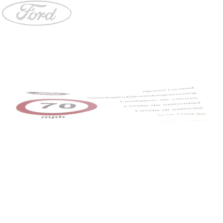 TRANSIT TRANSIT SPEED LIMITER DECAL