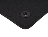 FOCUS FROM 04/2018 VELOUR FLOOR MATS FRONT,BLACK WITH RED STITCHING