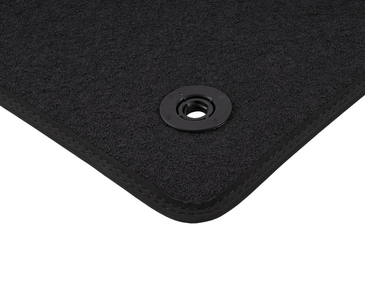 FOCUS FROM 04/2018 VELOUR FLOOR MATS FRONT,BLACK WITH RED STITCHING