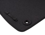 FOCUS VELOUR FLOOR MATS FRONT, BLACK WITH FOCUS LOGO, 2011 - 2015
