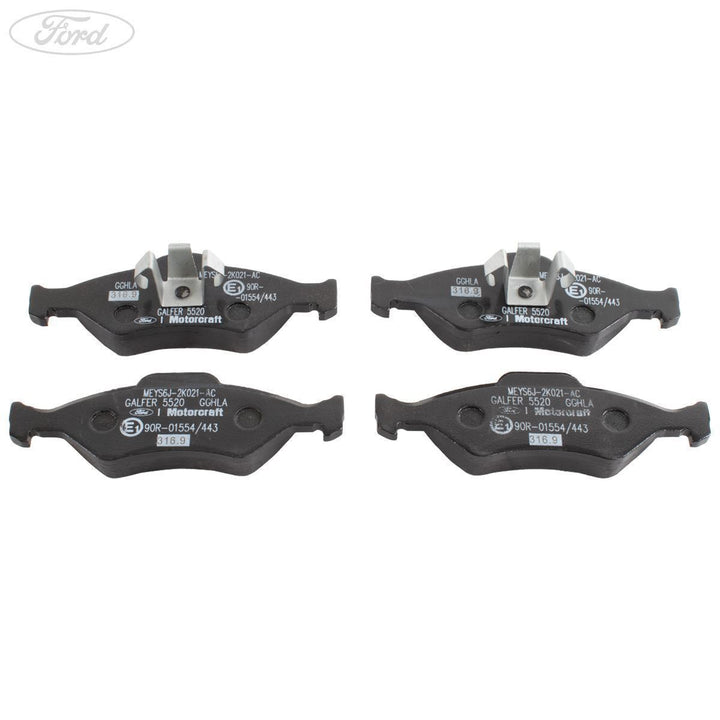 FIESTA KA MOTORCRAFT FRONT BRAKE PAD AXLE SET