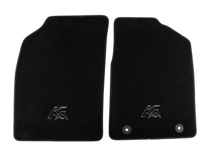 KA 09/2008-05/2016 VELOUR FLOOR MATS FRONT,BLACK