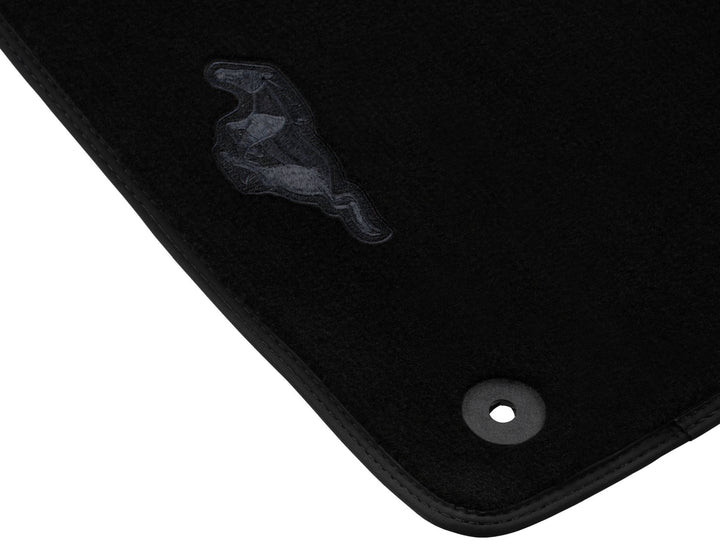 MUSTANG FROM 10/2023 VELOUR FLOOR MATS FRONT,BLACK