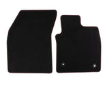 FOCUS FROM 04/2018 VELOUR FLOOR MATS FRONT,BLACK WITH RED STITCHING