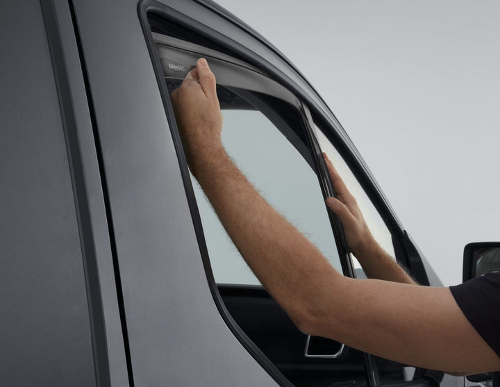 TRANSIT CUSTOM CLIMAIR FRONT WINDOW WIND DEFLECTORS BLACK 2017- ONWARDS