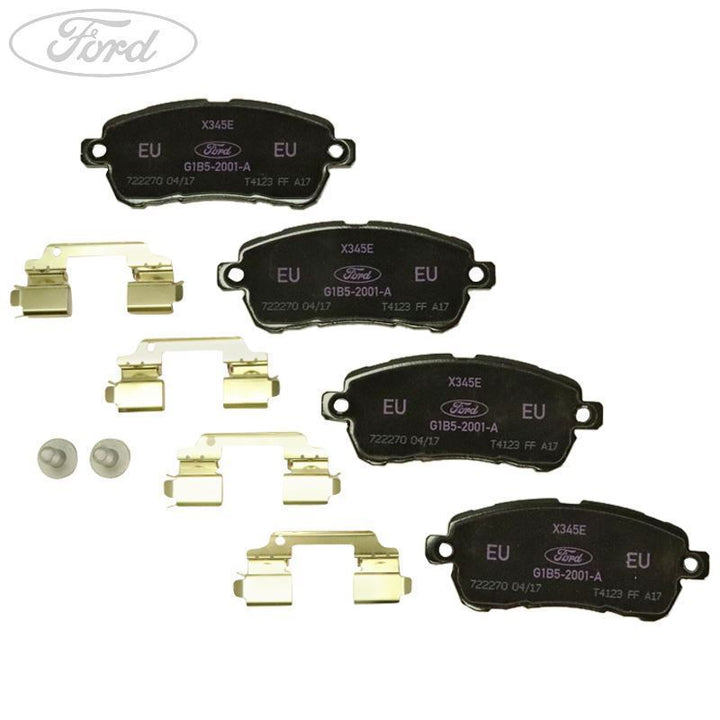 FIGO KA+ FRONT BRAKE PAD KIT INC. 4X BOLTS 06/2016-