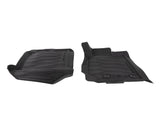 RANGER 01/2012-06/2022 RUBBER FLOOR MATS FRONT AND REAR,BLACK