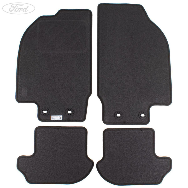 KA FRONT & REAR CARPET CAR FLOOR MATS BLACK 2003-2008