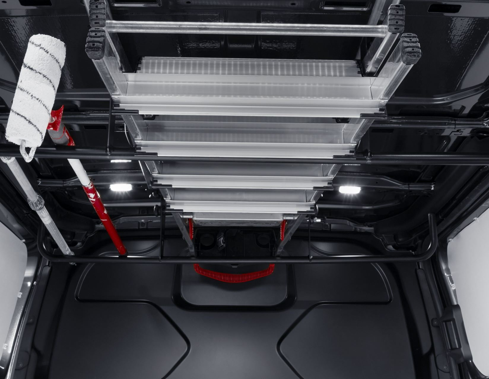 TRANSIT CUSTOM OVERHEAD RACKING SYSTEM WITH OPTIONAL FITTING PANEL VAN ...