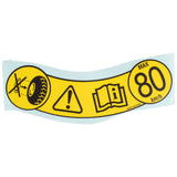 TIRE PRESSURE INSTRUCTION DECAL