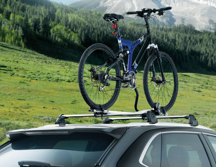 Bicycle Thule Proride Twin Pack 591 Proride 598 Roof Box And Bikes