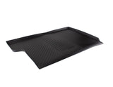 TRANSIT TOURNEO CUSTOM REAR RUBBER BOOT LINER, BLACK WITH LOGO, FOR LONG WHEEL BASE VERSION, 2018 - ONWARDS