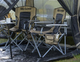 ARB* CAMPING CHAIR WITH CARRY BAG,BLACK AND BEIGE