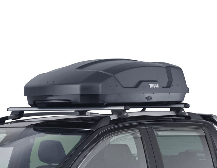 THULE®* 300L ROOF BOX FORCE XT S, BLACK MATTE MOUNTS TO POWERCLICK QUICK- MOUNT SYSTEM