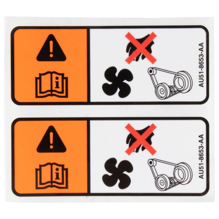 RADIATOR FAN WARNING DECAL