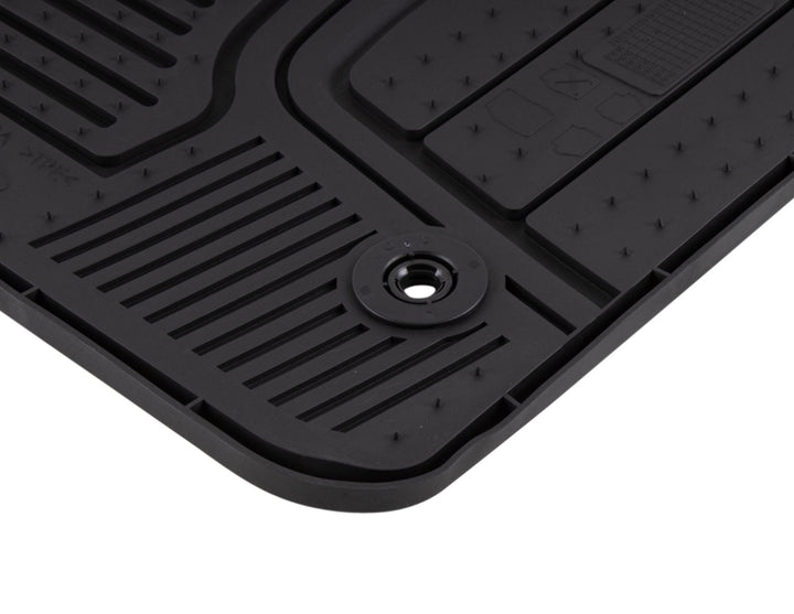 ECOSPORT RUBBER FLOOR MATS FRONT, BLACK WITH ECOSPORT LOGO, 2013-2017