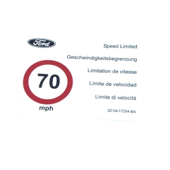 TRANSIT TRANSIT SPEED LIMITER DECAL