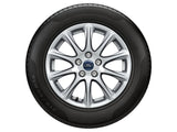 SET OF 4 ALLOY WHEELS WITH FITTING  10/2017