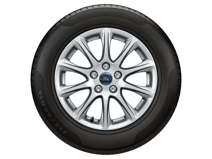 SET OF 4 ALLOY WHEELS WITH FITTING  10/2017