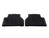 RUBBER FLOOR MATS REAR, BLACK