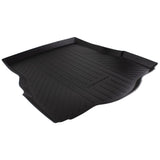 MONDEO REAR RUBBER BOOT LINER, BLACK WITH MONDEO LOGO, FOR VEHICLE WITH MINI SPARE WHEEL OR TYRE REPAIR KIT, 2014 - ONWARDS