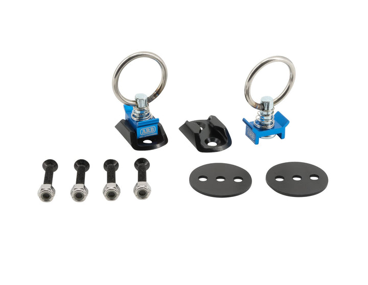 ARB* CARGO TRACK AND LOAD RING KIT FOR COOLBOX TIE DOWN,SET OF 2