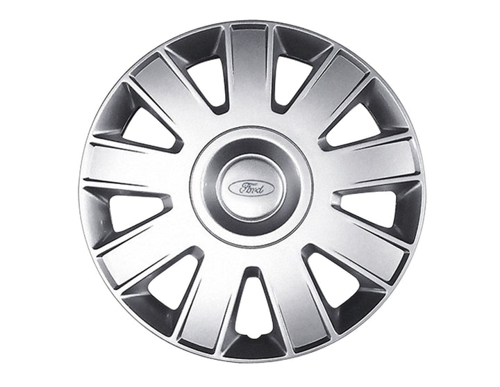 FOCUS SET OF 4 WHEEL COVER TRIMS, SILVER, FITS 15