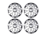 FOCUS SET OF 4 WHEEL COVER TRIMS, SILVER, FITS 15