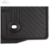 FIESTA MK6 FUSION FRONT RUBBER CONTOUR FLOOR MATS & CLIPS