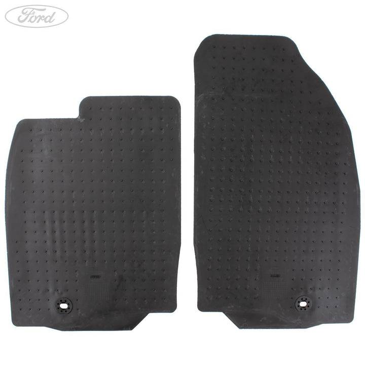 FIESTA MK6 FUSION FRONT RUBBER CONTOUR FLOOR MATS & CLIPS