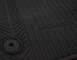 KUGA SET OF FRONT AND REAR RUBBER FLOOR MATS, BLACK WITH KUGA LOGO, 2012-2016